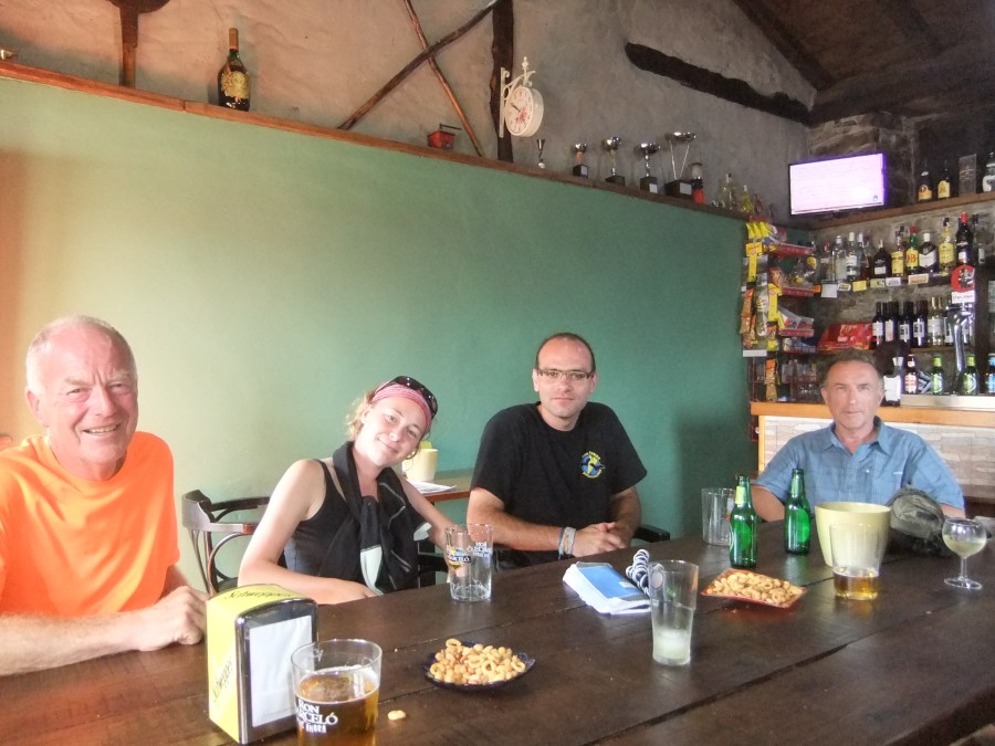 Dinner at albergue at Bodyena